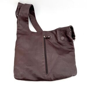 Rossi Firenze Medium Leather Convertible Crossbody Bag Brown  Made Italy